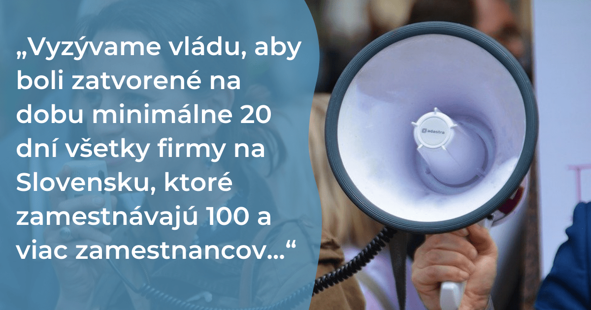 iniciatíva Zatvorte veľké firmy a otvorte obchody