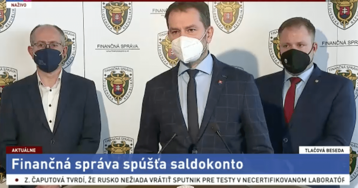 saldokonto finančná správa